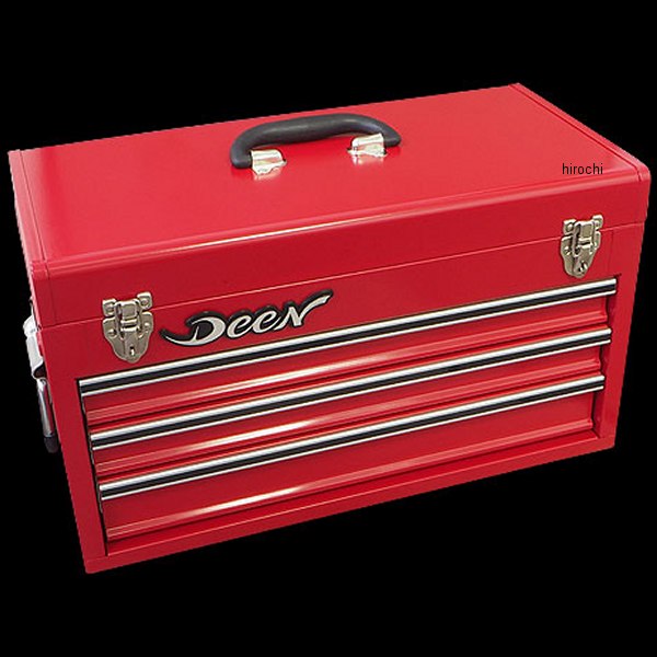 ディーン DEEN 3段トップチェスト 赤