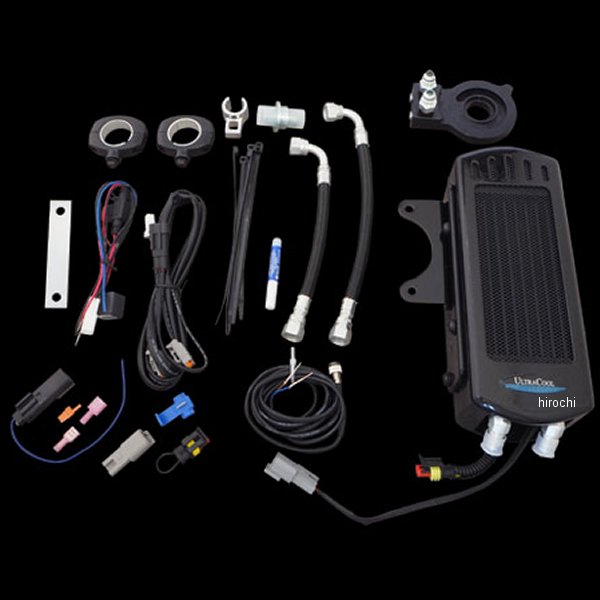 サイドマウント オイルクーラーシステム 17年 M8ツアラー ブラック