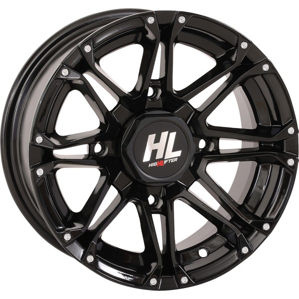 HL3 ホイール リア 14×7 4/110 2+5 98年-01年 YFM 600 FWA Grizzly 4x4 黒