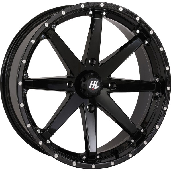HL10 ホイール フロント、リア 14×7 4/137 5+2 22年 Pioneer 1000-5 Trail 4x4 黒