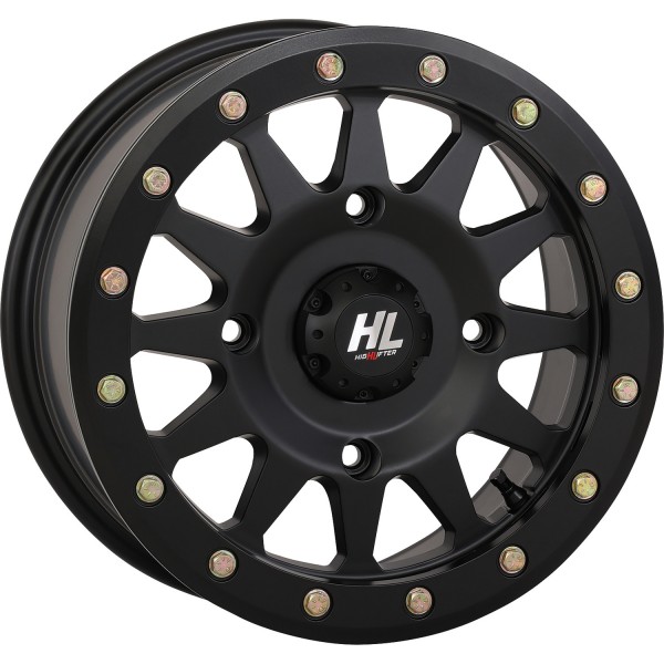 HLA1 ホイール フロント、リア 15X7 4/137 5+2 21年 Talon 1000X-4 Special Edition 黒