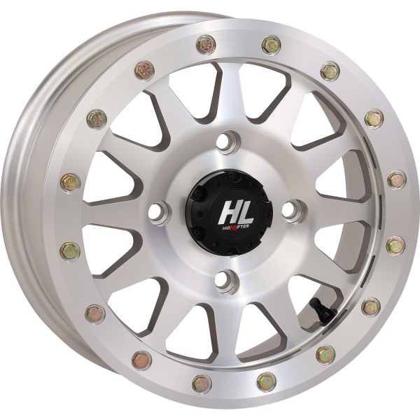 HLA1 ホイール フロント、リア 14X7 4/137 5+2 22年 Pioneer 1000-5 Trail 4x4 シルバー