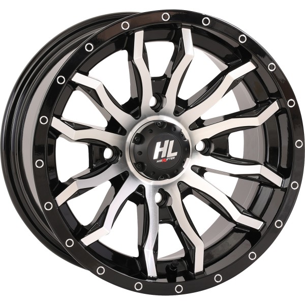 HL21 ビードロックホイール フロント、リア 14×7 4/156 4+3 20年-22年 YXZ1000R SS XT-R 4x4 黒