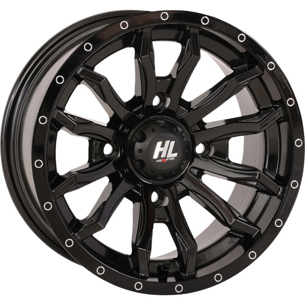 HL21 ビードロックホイール フロント、リア 14×7 4/137 4+3 12年-13年 KRT 750 Teryx4 EPS 4x4 黒