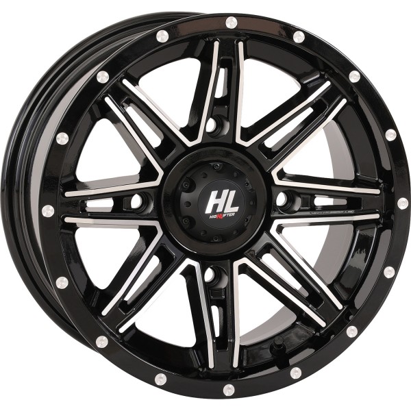HL22 ビードロックホイール フロント、リア 14×7 4/156 4+3 20年-22年 YXZ1000R SS XT-R 4x4 黒