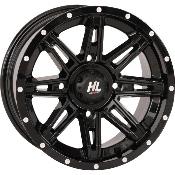 HL22 ビードロックホイール フロント、リア 14×7 4/156 4+3 20年-22年 YXZ1000R SS XT-R 4x4 黒