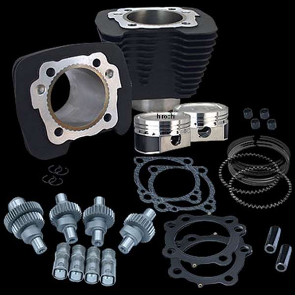 Hooliganキット 00年以降 XL883→1200CC リンクルブラック