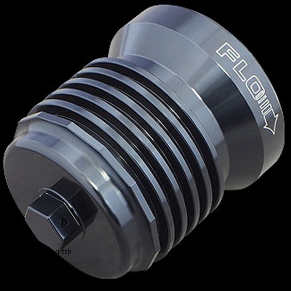 FLO オイルフィルター アルマイトブラック 84年以降 BigTwin