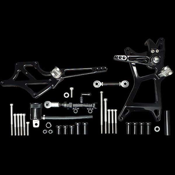 ミッドコントロールキット アルマイトブラック 18年以降 ソフテイル