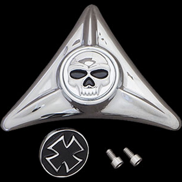 スカル&クロス ライセンスプレート ホールカバー