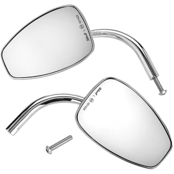 ユーティリティ ティアドロップワイドミラーセット クローム