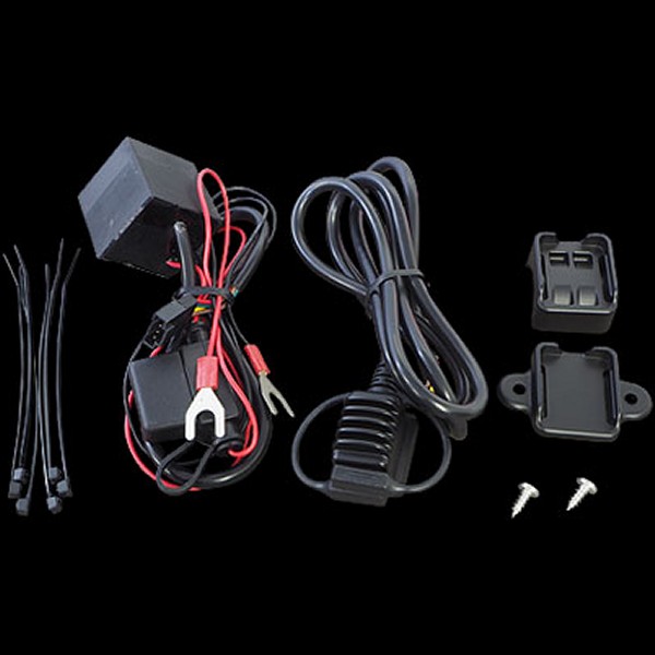 USB電源、ホルダー ブラック