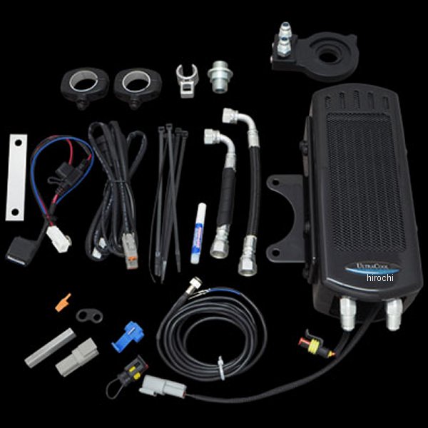 サイドマウントオイルクーラーシステム 86年-03年 スポーツスター ブラック