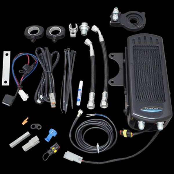 サイドマウント オイルクーラーシステム 04年 スポーツスター ブラック