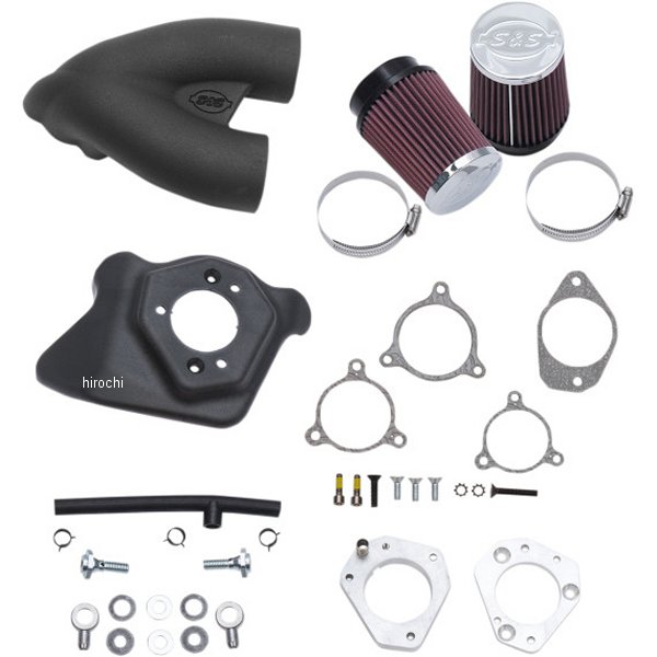 シングルボアインダクションシステム　ブラック　08年-17年　ビッグツイン ストットルバイワイヤ用