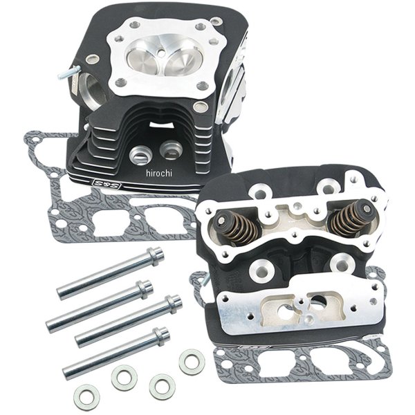 スーパーストック シリンダーヘッドキット 99年-05年 ビッグツイン リンクルブラック