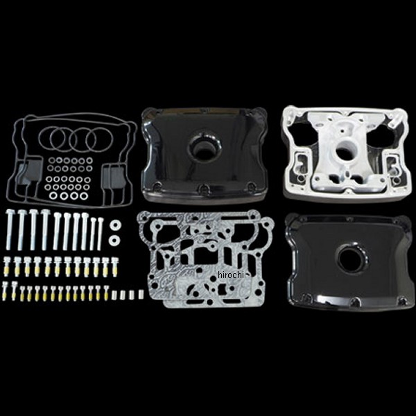 ロッカーボックスセット ダイキャストブラック S&S 4-1/8インチボアシリンダー