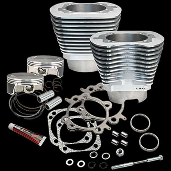 117インチ シリンダー&ピストンキット シルバー 07年-17年 ビッグツイン
