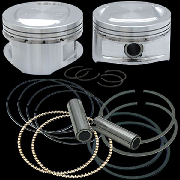 3-7/8インチボア 鍛造ピストンキット 95cui +0.010インチ TwinCam88