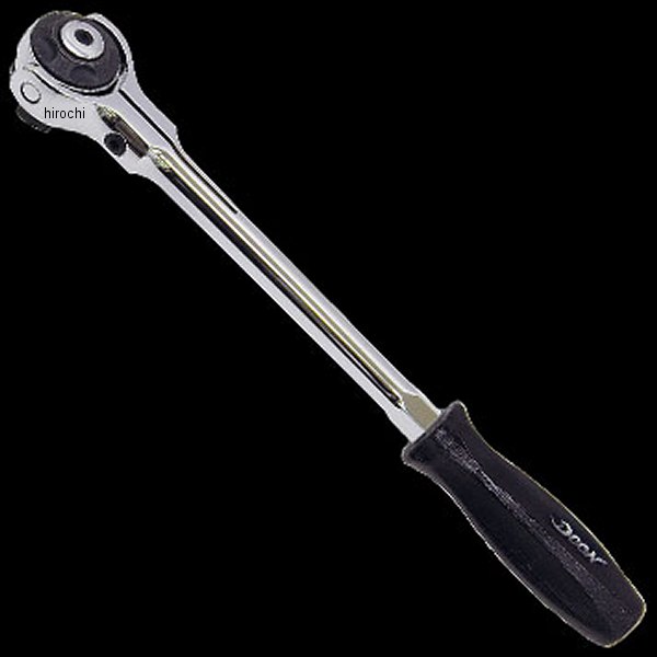 ディーン DEEN 3/8SQ ラウンドフルターン スイベルラチェット 180mm