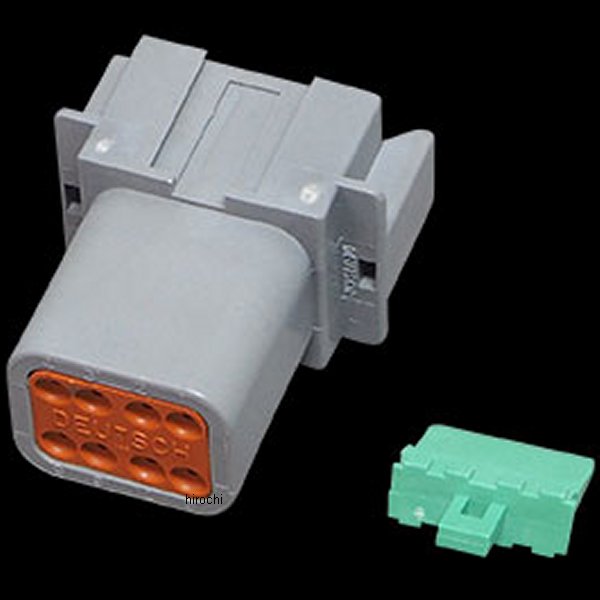 DTコネクタープラグ 8ピン グレー 94年以降 ハーレー車両