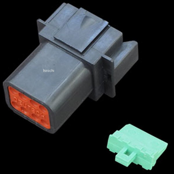 ドイチェDTコネクタープラグ 8ピン 94年 ハーレー 黒