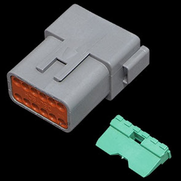 DTコネクタープラグ 12ピン グレー 94年以降 ハーレー車両