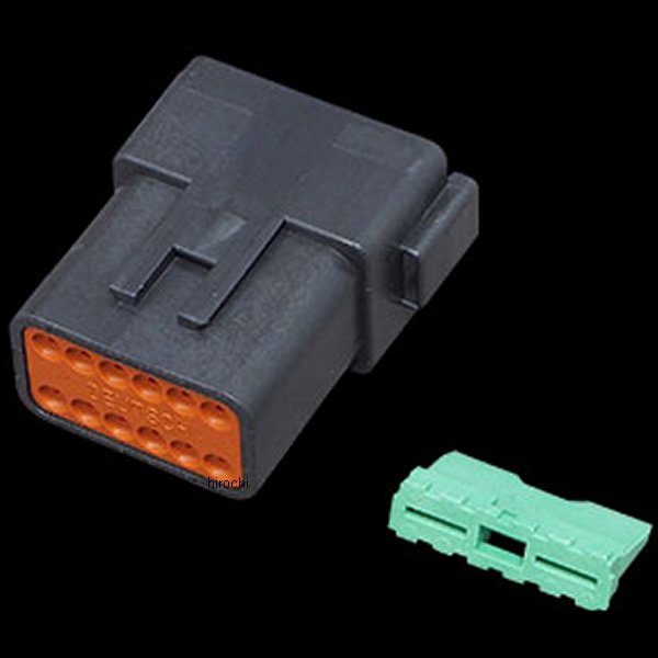 DTコネクタープラグ 12ピン 黒 94年以降 ハーレー車両