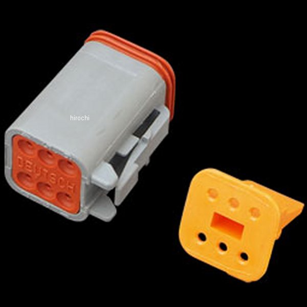 ドイチェDTコネクターソケット 6ピン グレー 1994年以降の車両 ハウジング：グレー