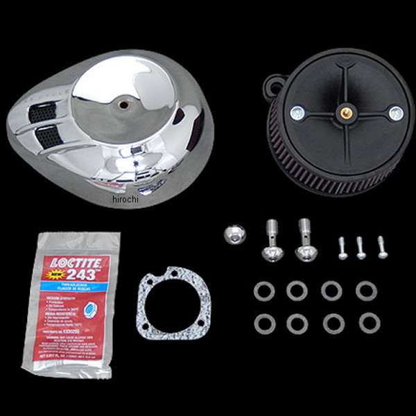 ステルスエアクリーナーキット エアストリームカバー クローム 91年以降 XL