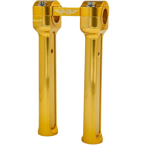 P16 ライザー 8in 1インチバー採用ハーレー ゴールド