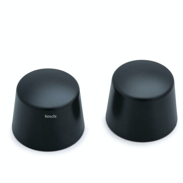 フロントアクスルキャップ ツアラー、ソフテイル、ダイナ、スポーツスター サテンブラック