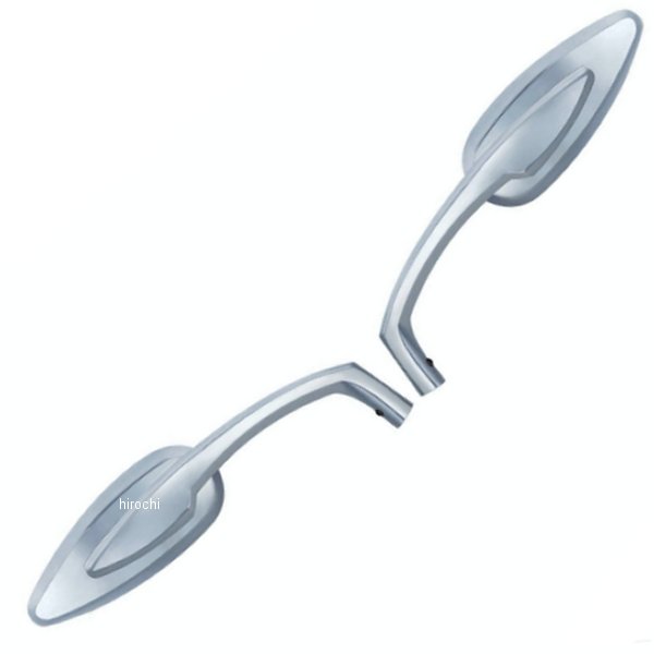 ティアドロップミラーセット 汎用 クローム