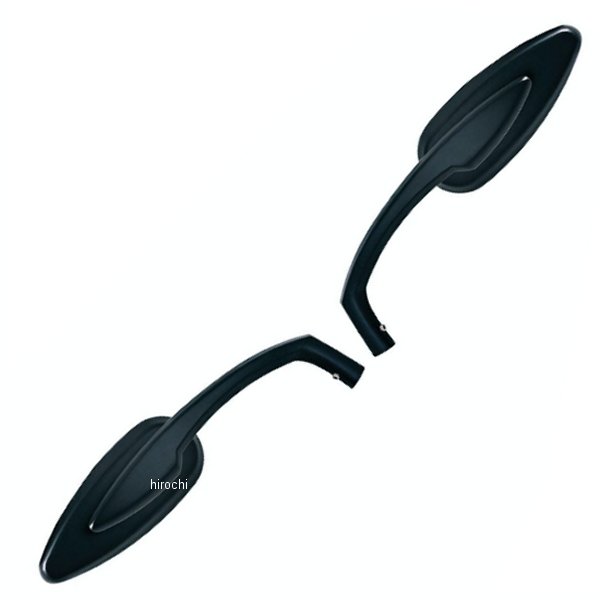 ティアドロップミラーセット 汎用 黒