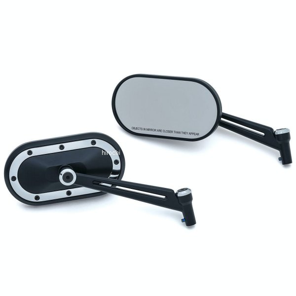 ヘビーインダストリーミラーセット 黒/クローム
