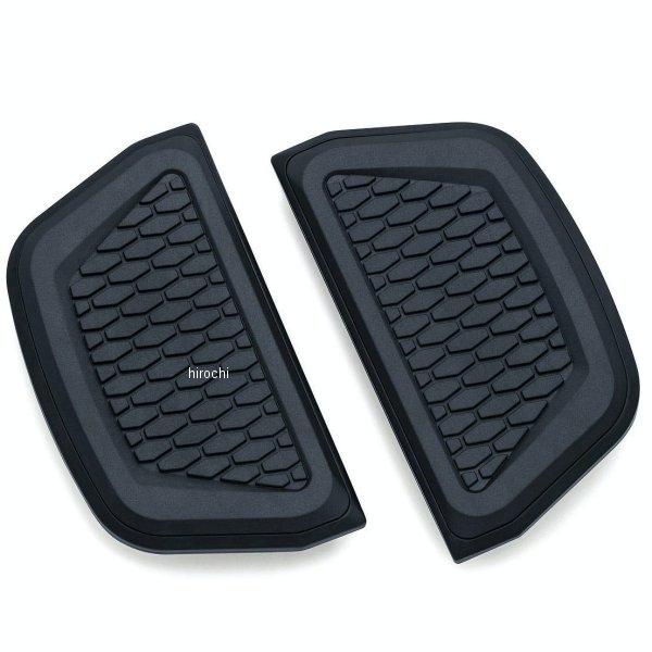 HEX パッセンジャーフロアボードインサート ツーリング、ソフテイル、ダイナ 黒