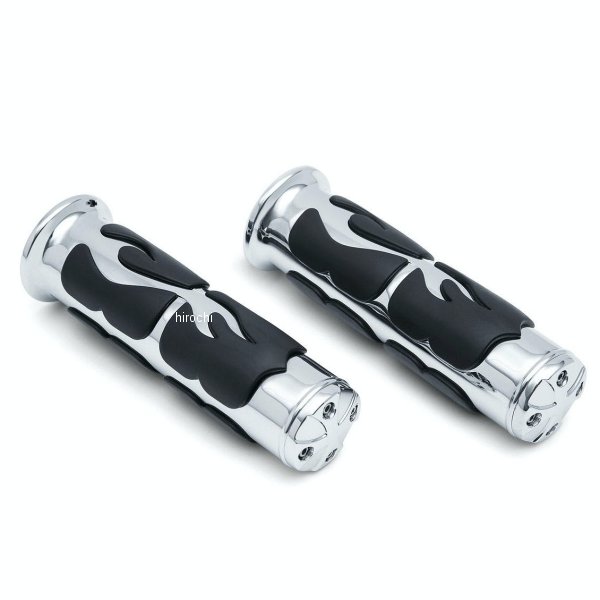 ISO フレイムグリップ 1インチハンドル車 汎用 クローム