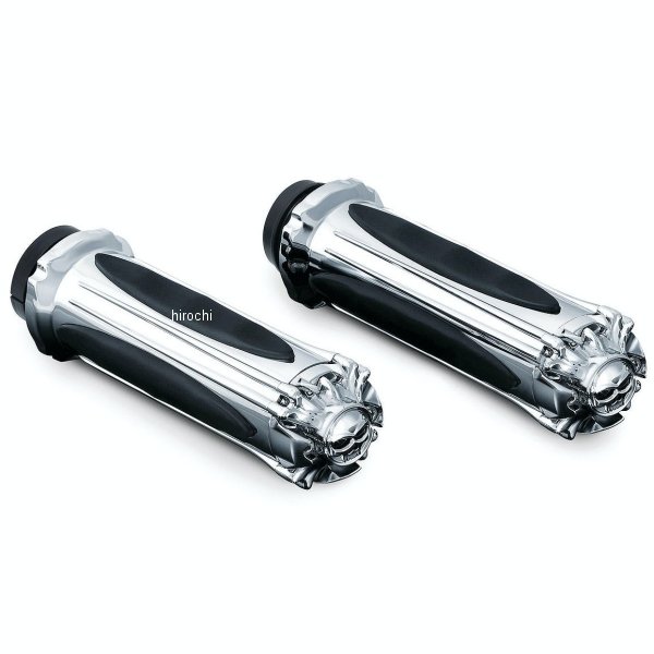 ゾンビグリップ 82年以降 ハーレー汎用 クローム