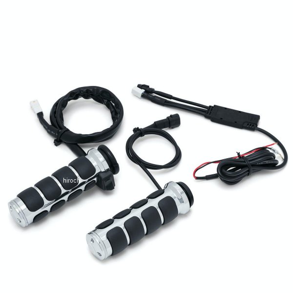 ISOヒートグリップ 08年以降 ハーレー 電子スロットルモデル クローム