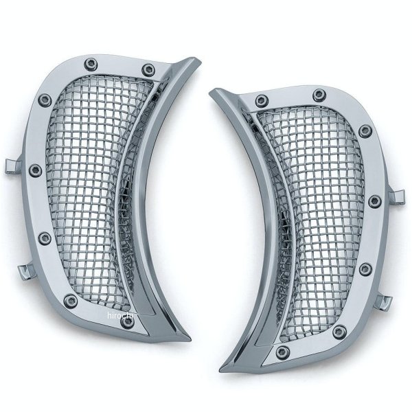 ヘッドライトベントアクセント 15年以降 ロードグライド クロームメッシュ