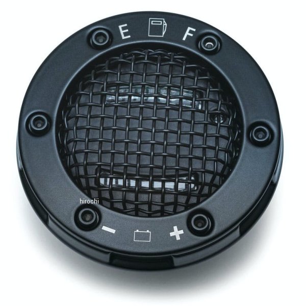 メッシュ LED フューエル/バッテリーゲージ ツーリング、ソフテイル、ダイナ 黒