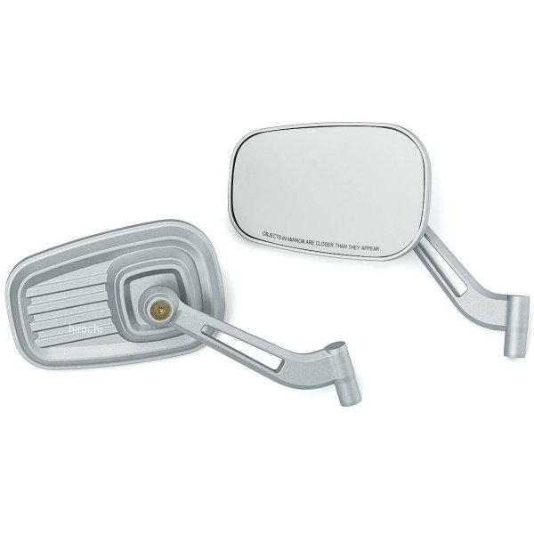 DILLINGER ミラーセット ハーレー汎用 シルバー