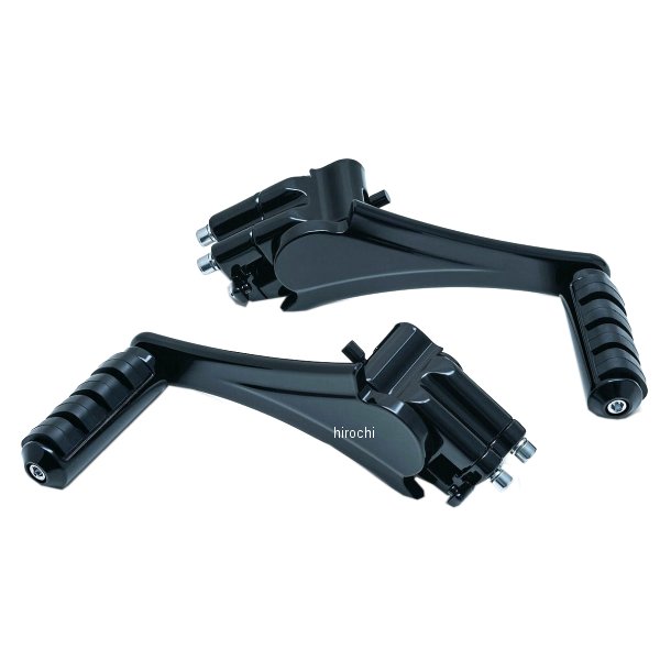 アジャスタブル タンデムフットペグ 10年-21年 ツアラー 黒