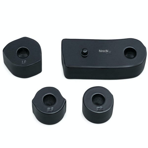 ドライバーフロアボードスペーサー 17年以降 ミルウォーキーエイト ソフテイル 黒