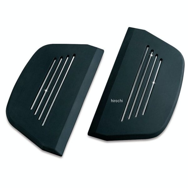 PREMIUM タンデムフロアボードインサート ツーリング、ソフテイル 黒