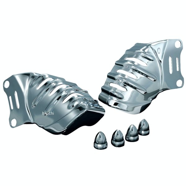 フロントキャリパーカバー ツーリング、トライク、Vロッド クローム