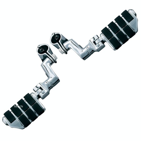 Dually ISO オフセットハイウェイペグ 1インチクランプ クローム