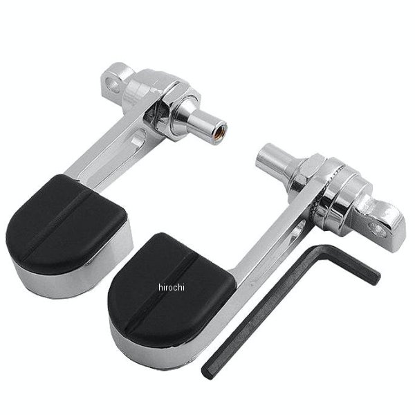 ISOフットペグ STIRRUPS クローム/黒