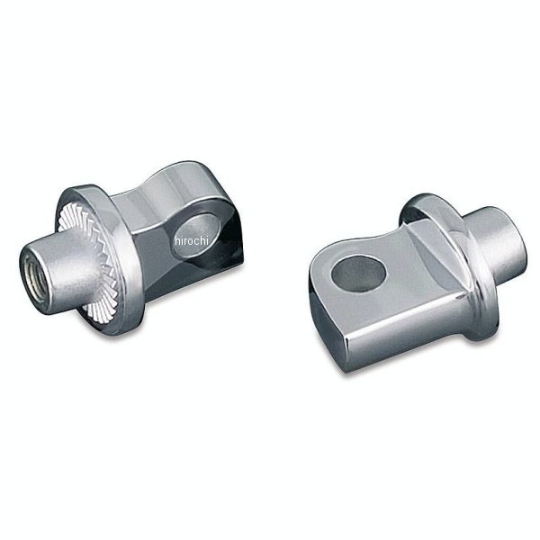 スプライン フットペグアダプター オス型 クローム