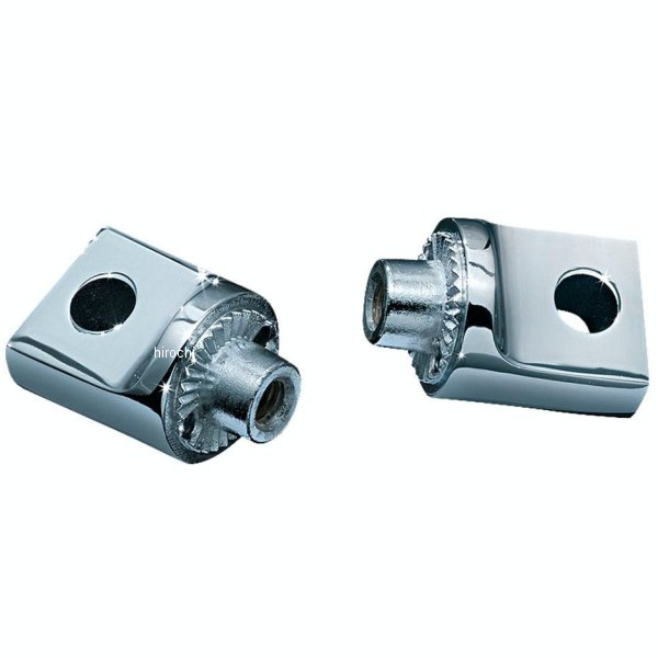 ノンピボット スプライン フットペグアダプター オス型 クローム